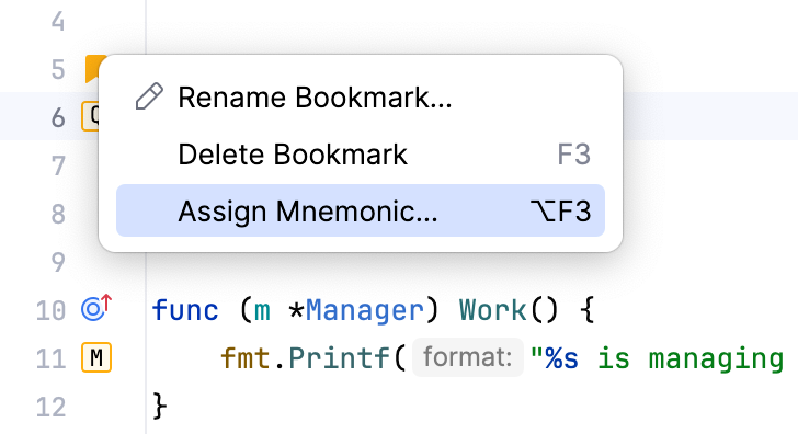 为匿名书签分配助记符 为匿名书签分配助记符