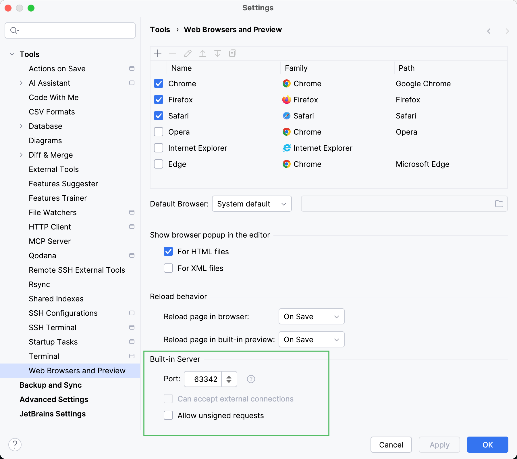 内置服务器端口 内置服务器端口