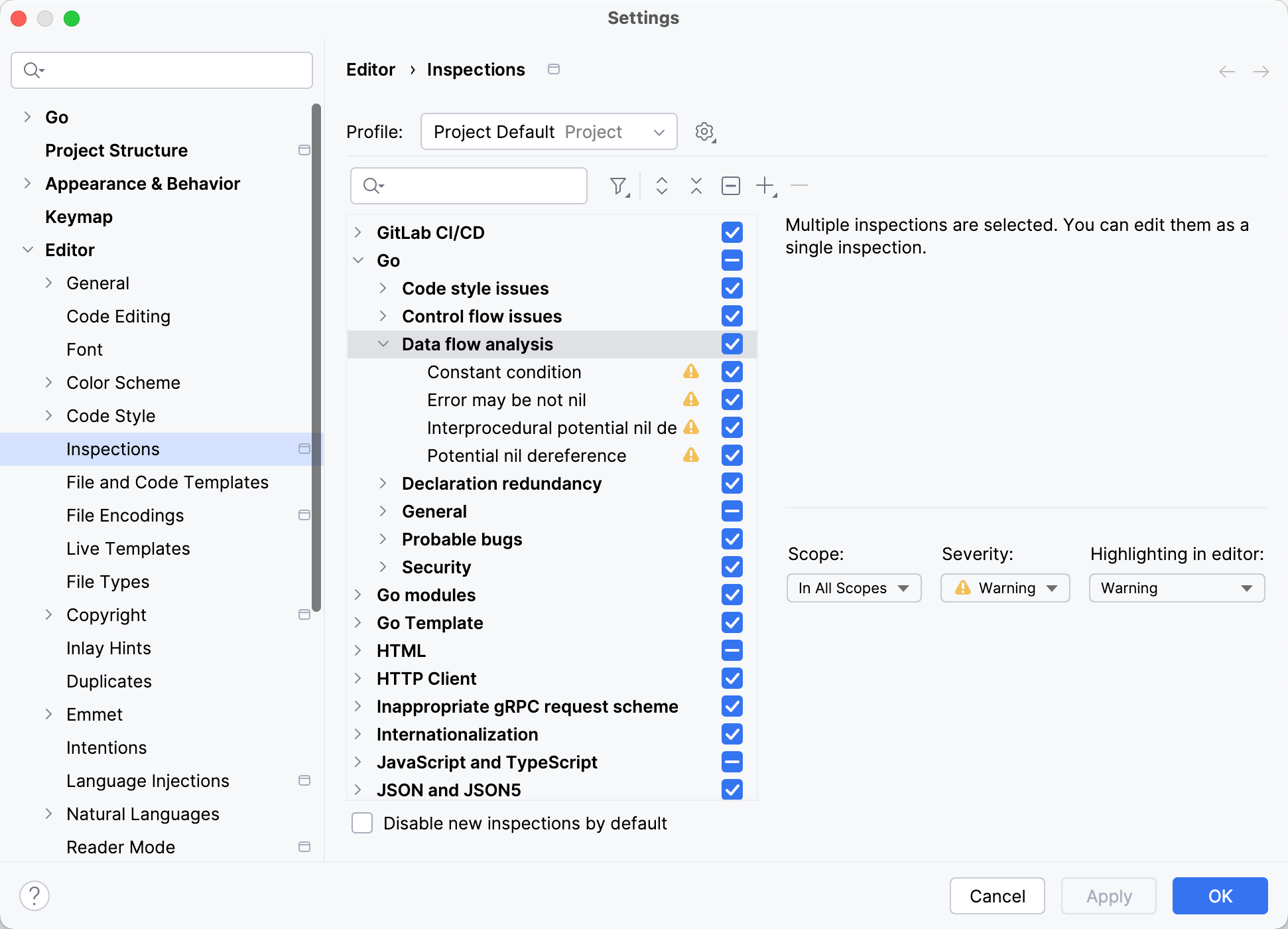 DFA 检查及其设置的列表 DFA 检查及其设置的列表