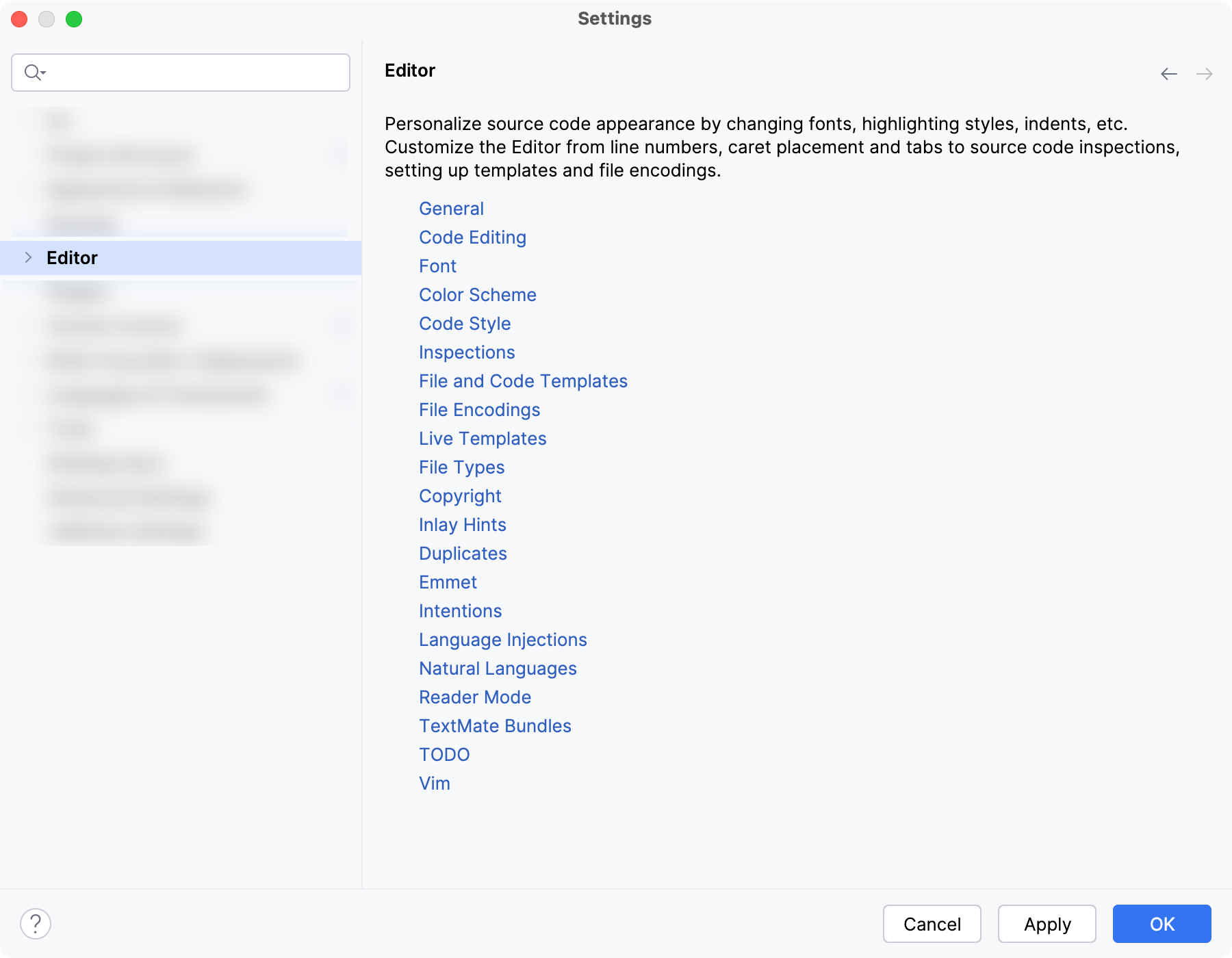 编辑器设置 编辑器设置