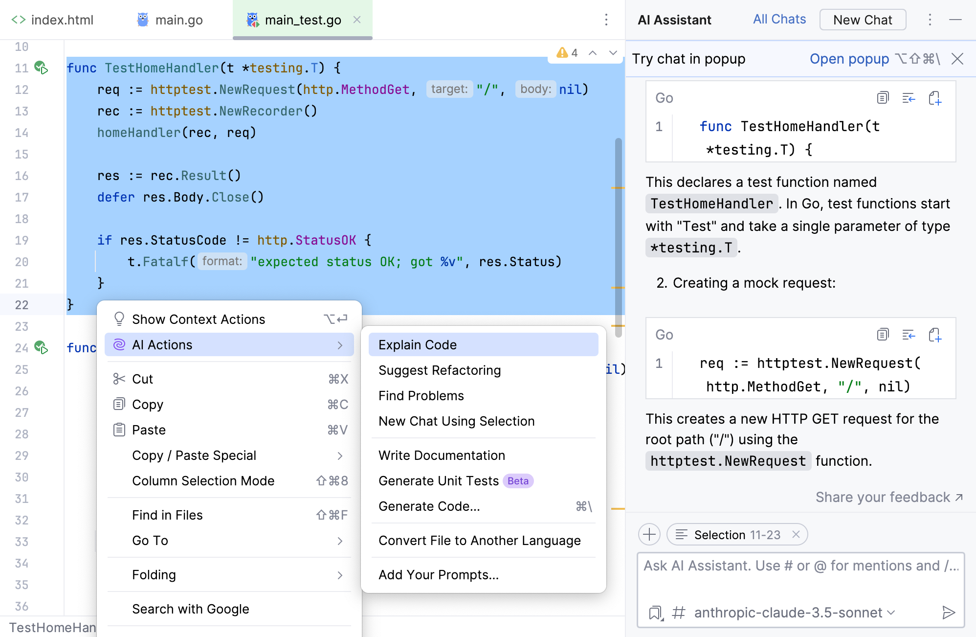 解释代码 解释代码