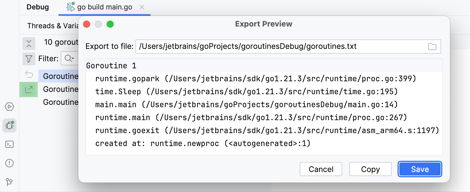 将转储结果导出到文本文件 将转储结果导出到文本文件