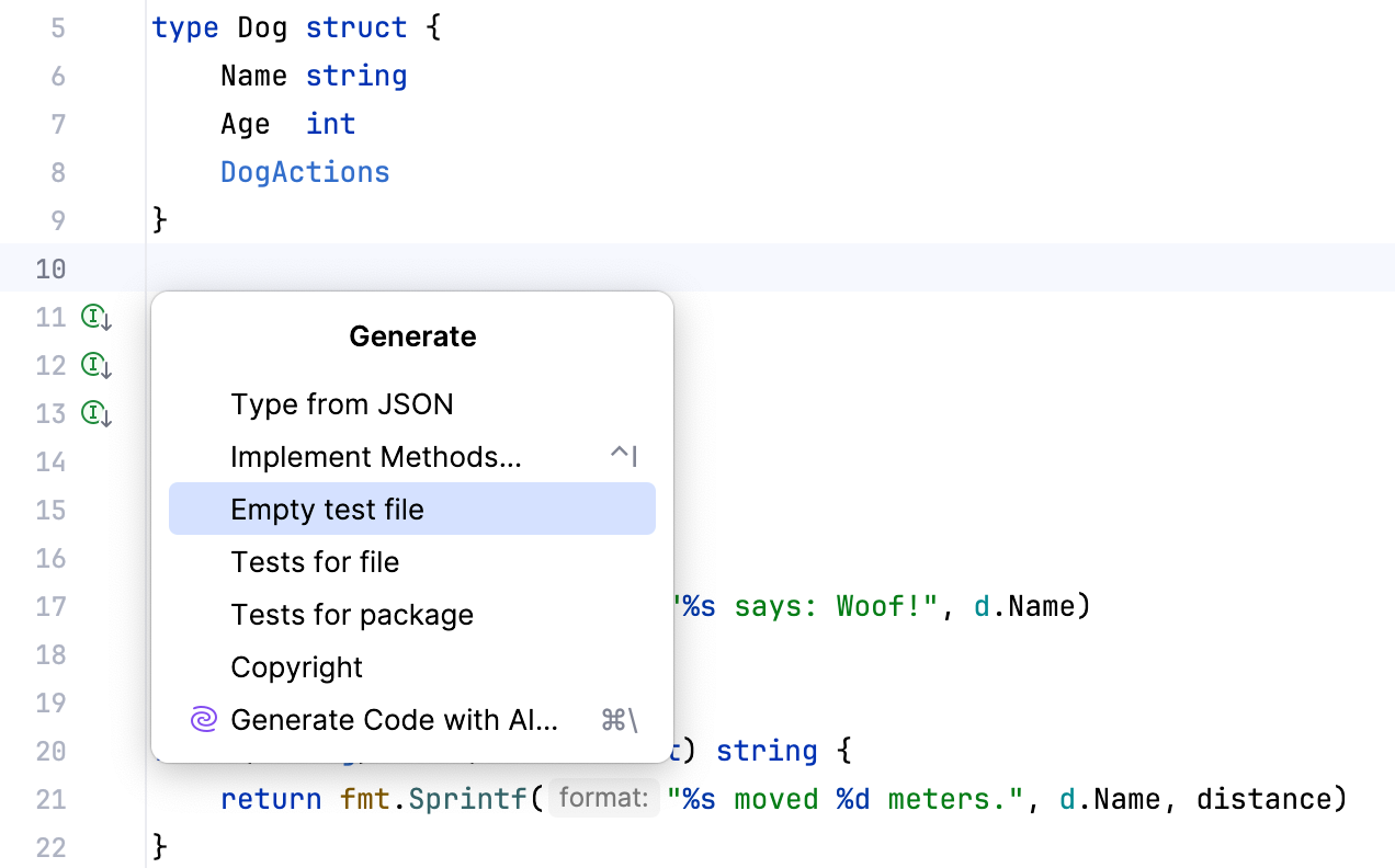 生成一个空的测试文件 生成一个空的测试文件