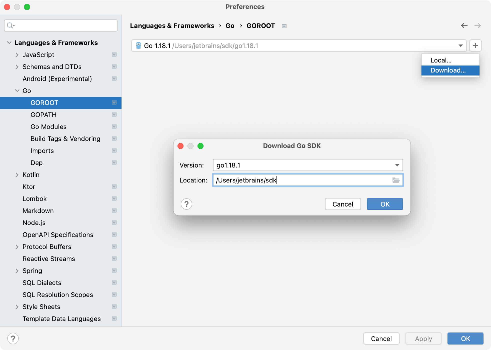 Installing Go SDK Installing Go SDK
