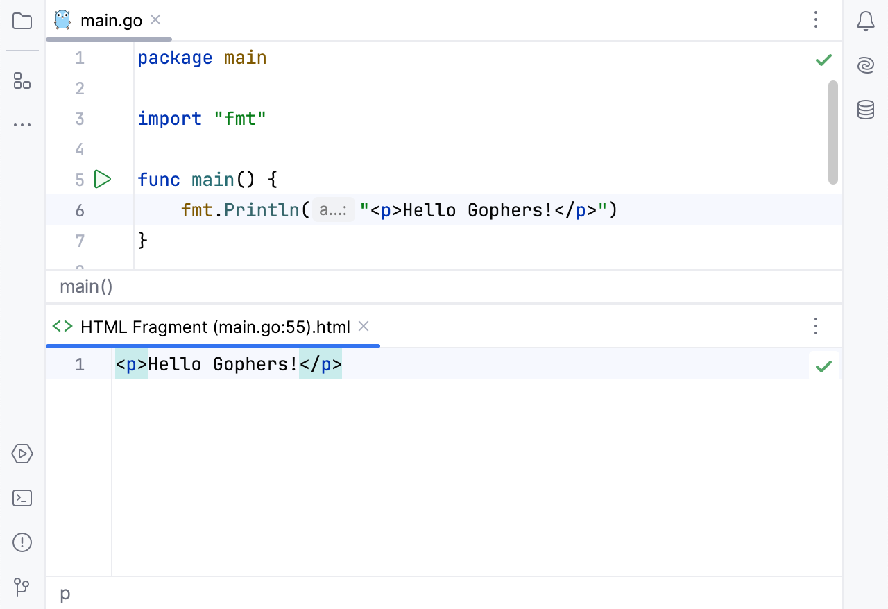 在专用的编辑器部分中打开代码片段 在专用的编辑器部分中打开代码片段