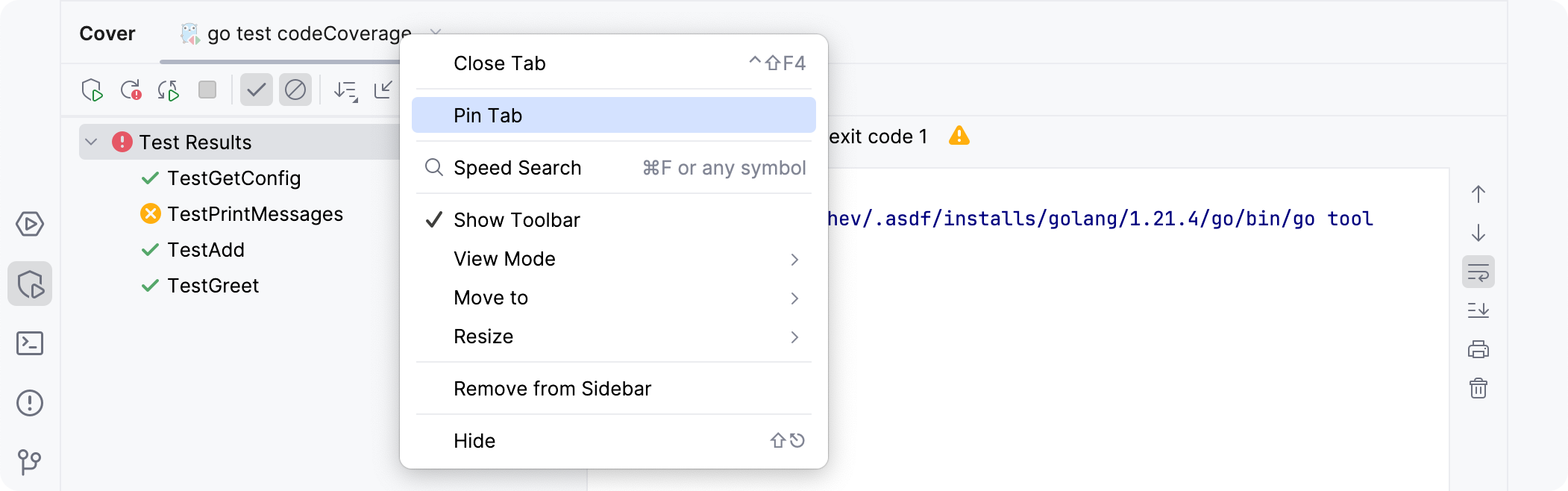 固定带有搜索结果的选项卡 固定带有搜索结果的选项卡