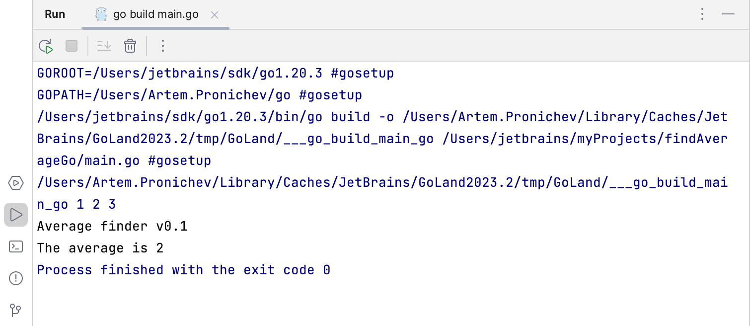 运行工具窗口中的标签页 运行工具窗口中的标签页
