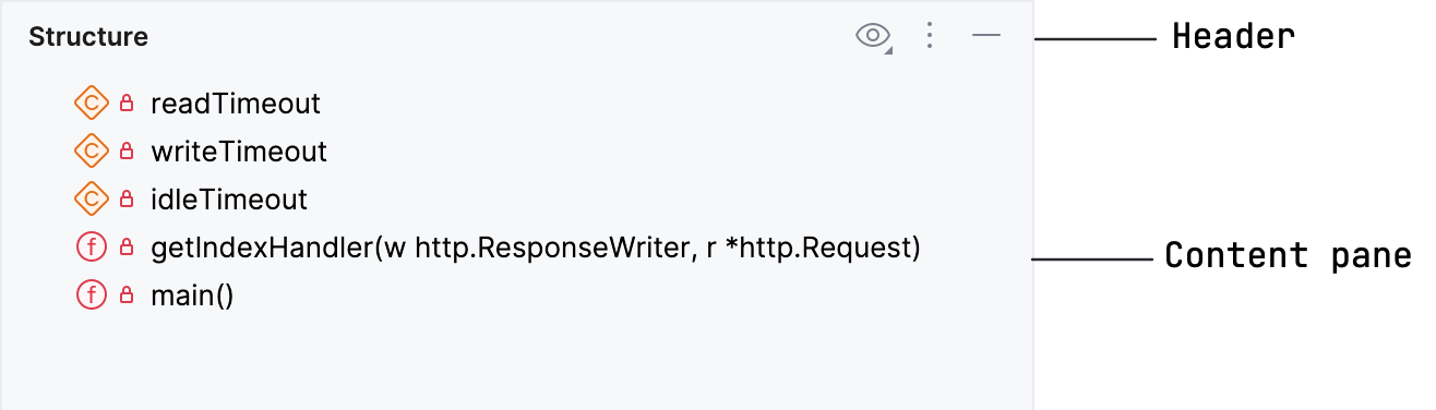 工具窗口布局 工具窗口布局