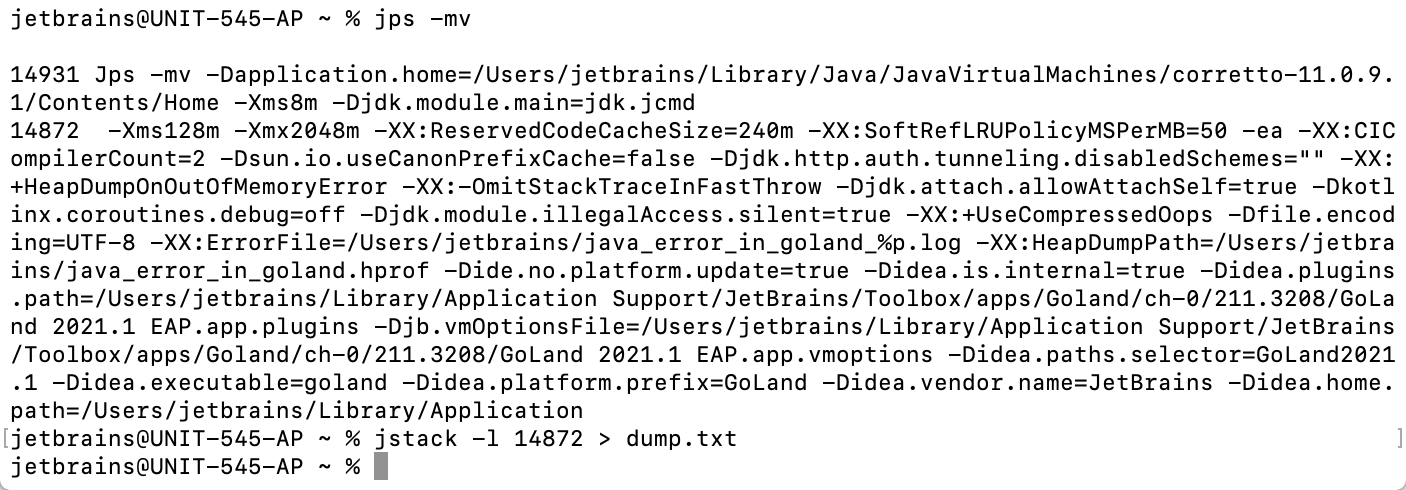 使用 jstack 使用 jstack
