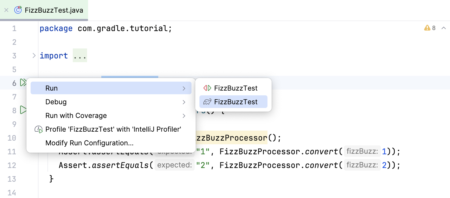 Choose per test Choose per test