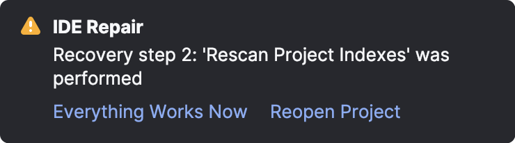 IDE 修复的第二步