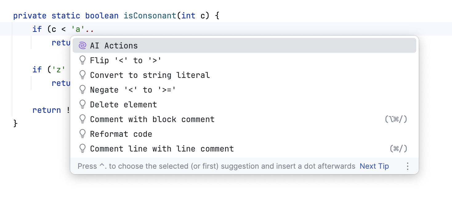 Command completion suggestions Command completion suggestions