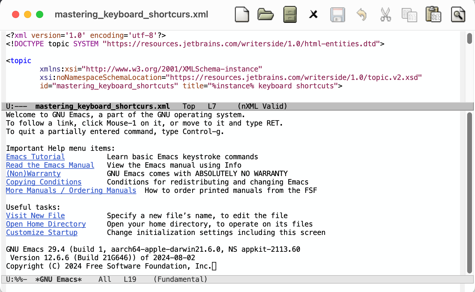 Emacs external editor window Emacs external editor window