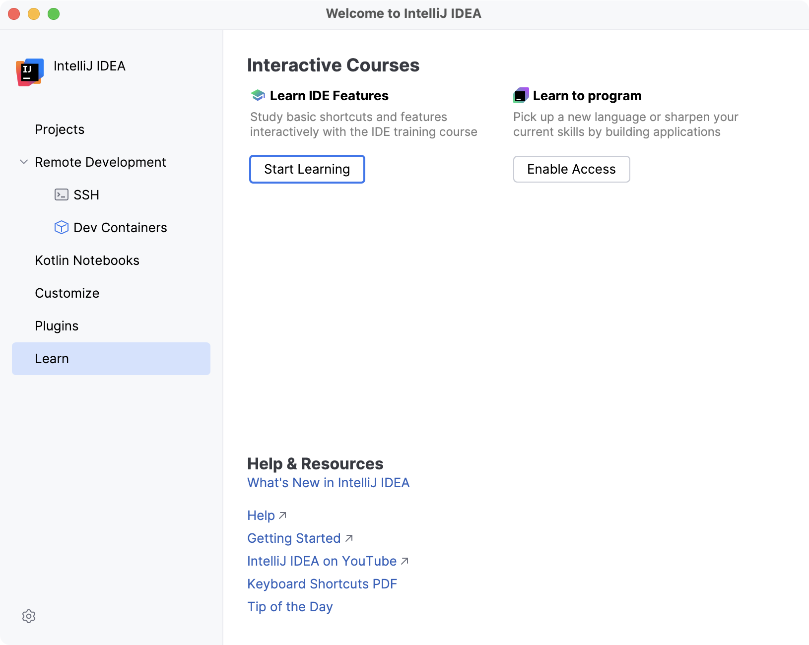 Start Learning Start Learning