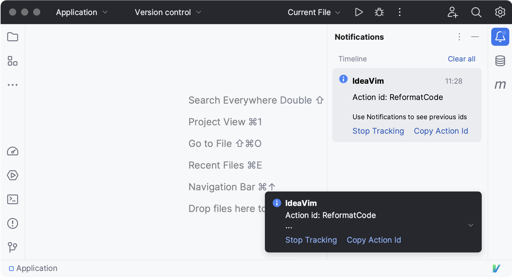 Actions IDs are displayed Actions IDs are displayed