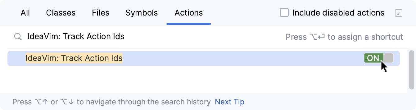 Enabling the Track Action Ids feature Enabling the Track Action Ids feature