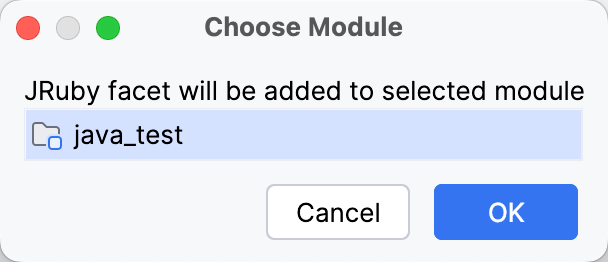 Selecting a module for JRuby