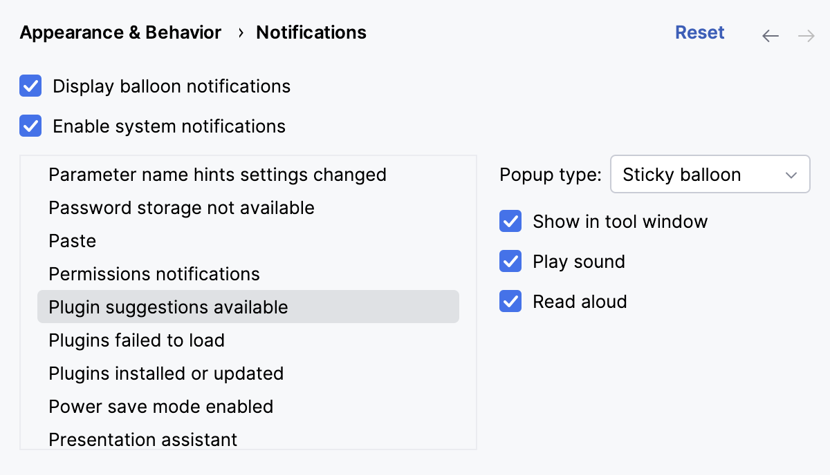 Configuring notification settings Configuring notification settings