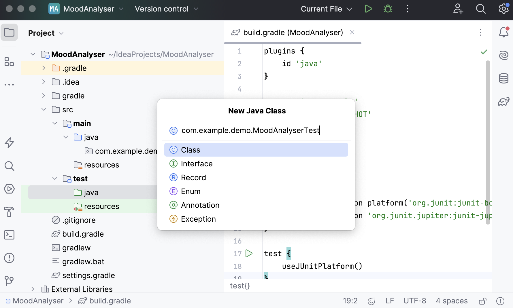 Test class created Test class created