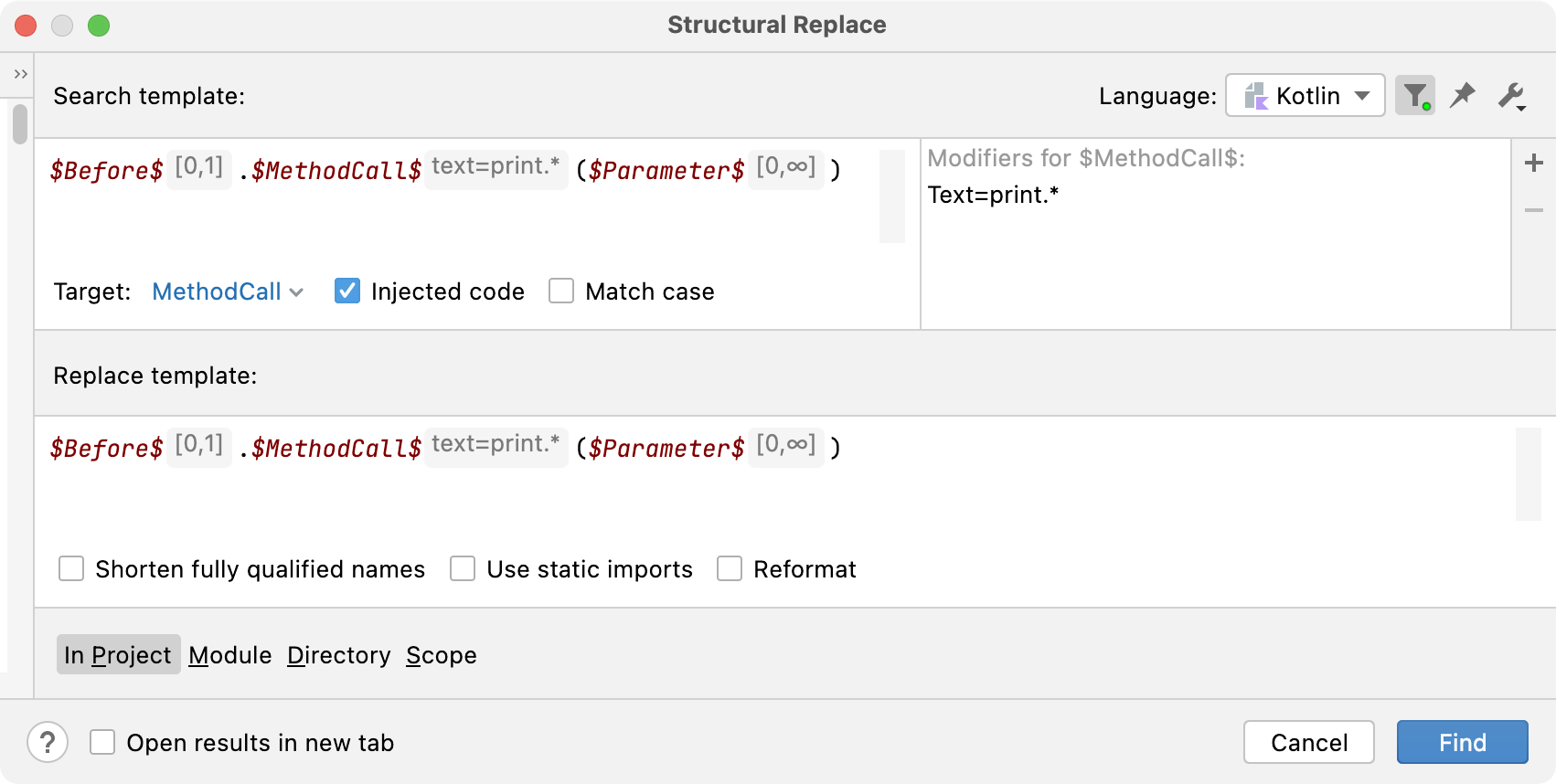 Add a text filter to the search template Add a text filter to the search template