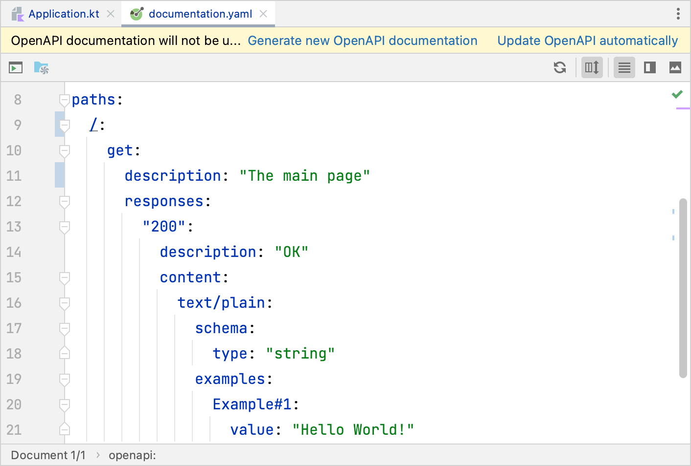 OpenAPI documentation OpenAPI documentation