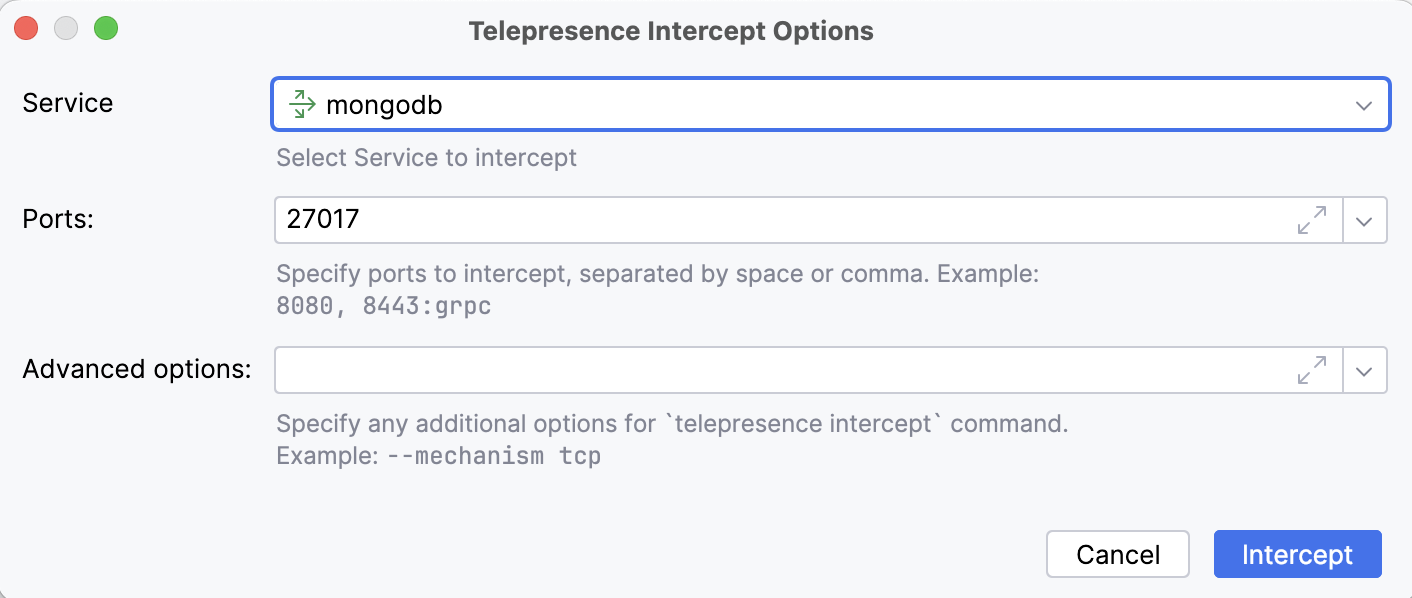 Telepresence Intercept