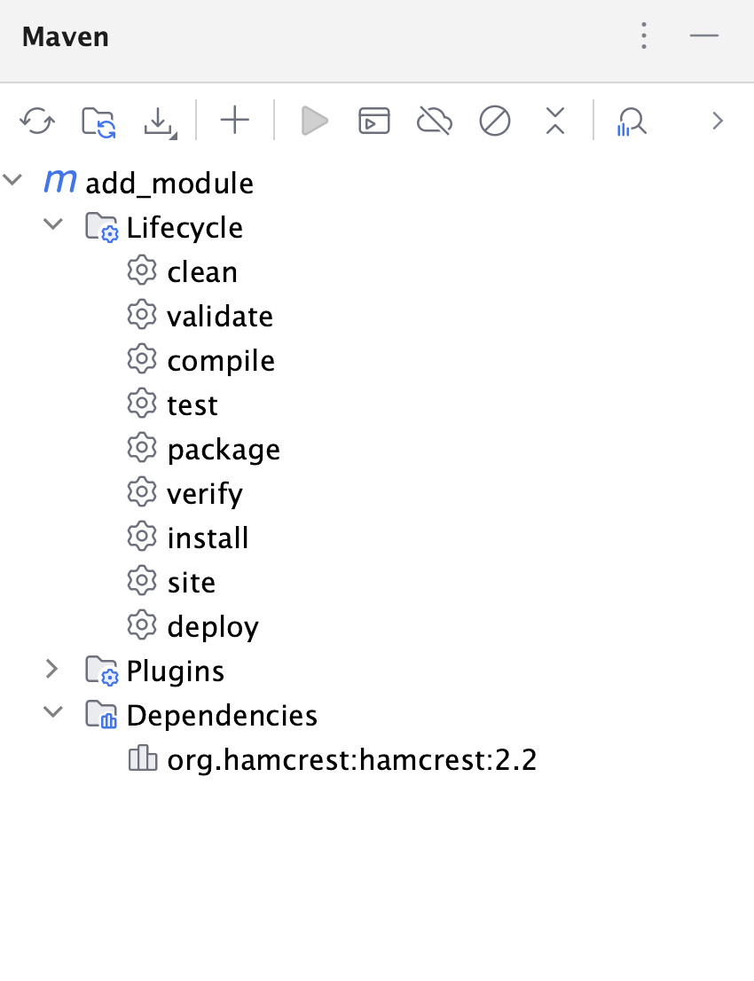 the Maven Tool Window the Maven Tool Window