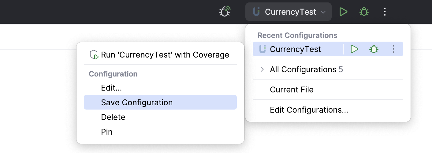 Save automatically generated configuration Save automatically generated configuration