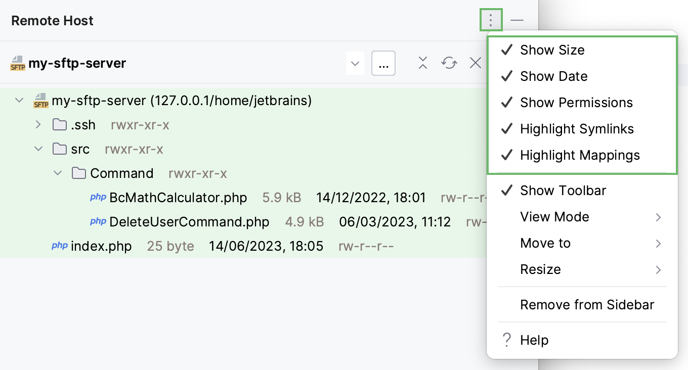 远程主机工具窗口工具栏 远程主机工具窗口工具栏