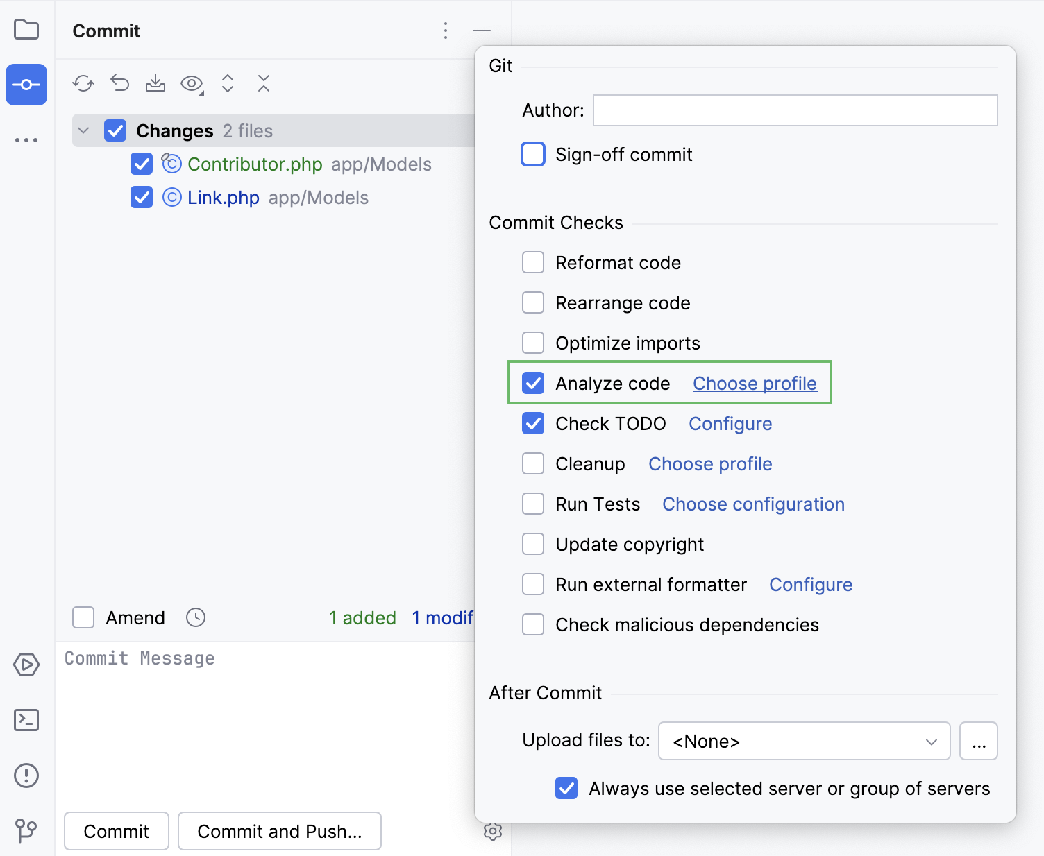 在提交前运行检查 在提交前运行检查
