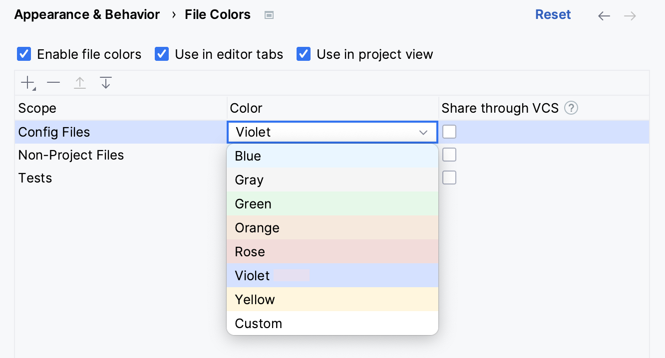 Picking another color for a custom scope Picking another color for a custom scope