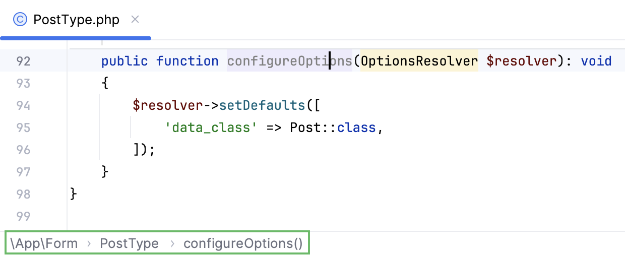 Editor breadcrumbs Editor breadcrumbs