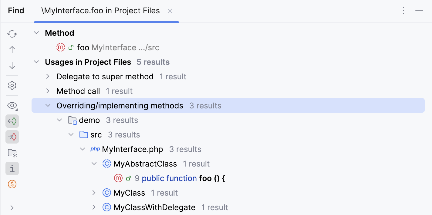 查找已重写的用法 查找已重写的用法