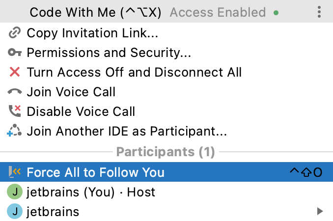 选择强制他人跟随您 选择强制他人跟随您