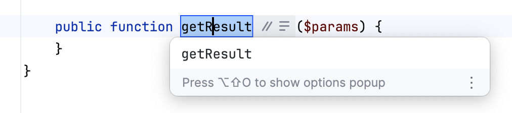 就地重命名重构 就地重命名重构