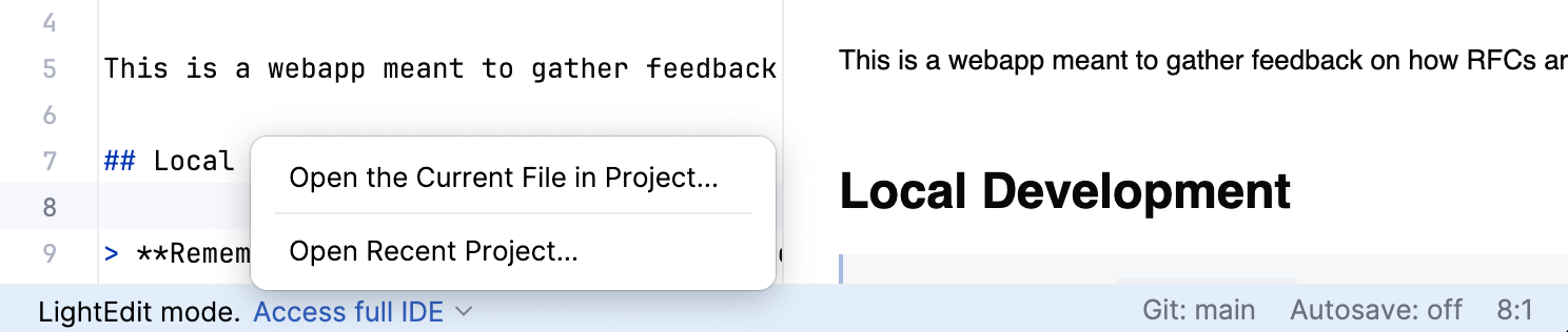 Access full IDE Access full IDE