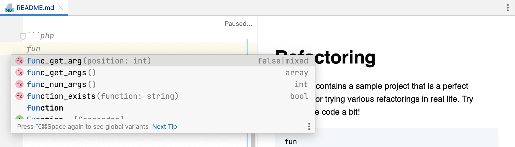 在 Markdown 中插入一个围栏代码块 在 Markdown 中插入一个围栏代码块