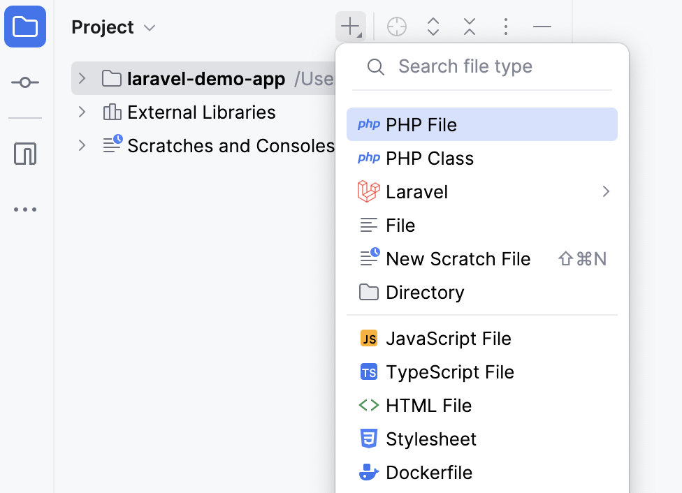 新建项目项类型列表 新建项目项类型列表