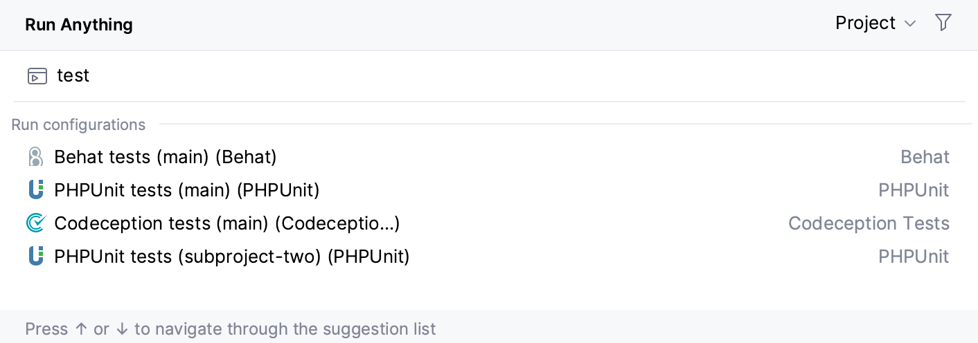 从 Run Anything 弹出窗口启动运行/调试配置 从 Run Anything 弹出窗口启动运行/调试配置