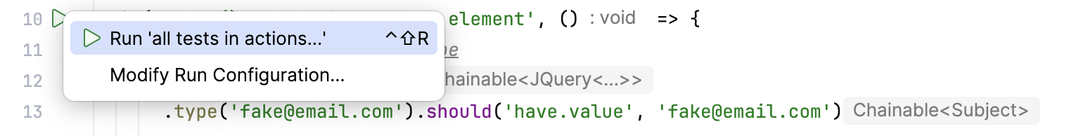 运行测试 运行测试