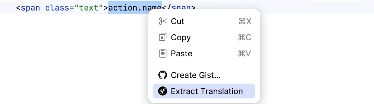 Extract Symfony translation Extract Symfony translation