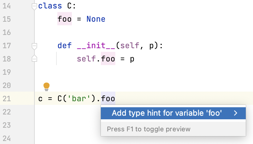example of adding a type hint for a class attribute example of adding a type hint for a class attribute