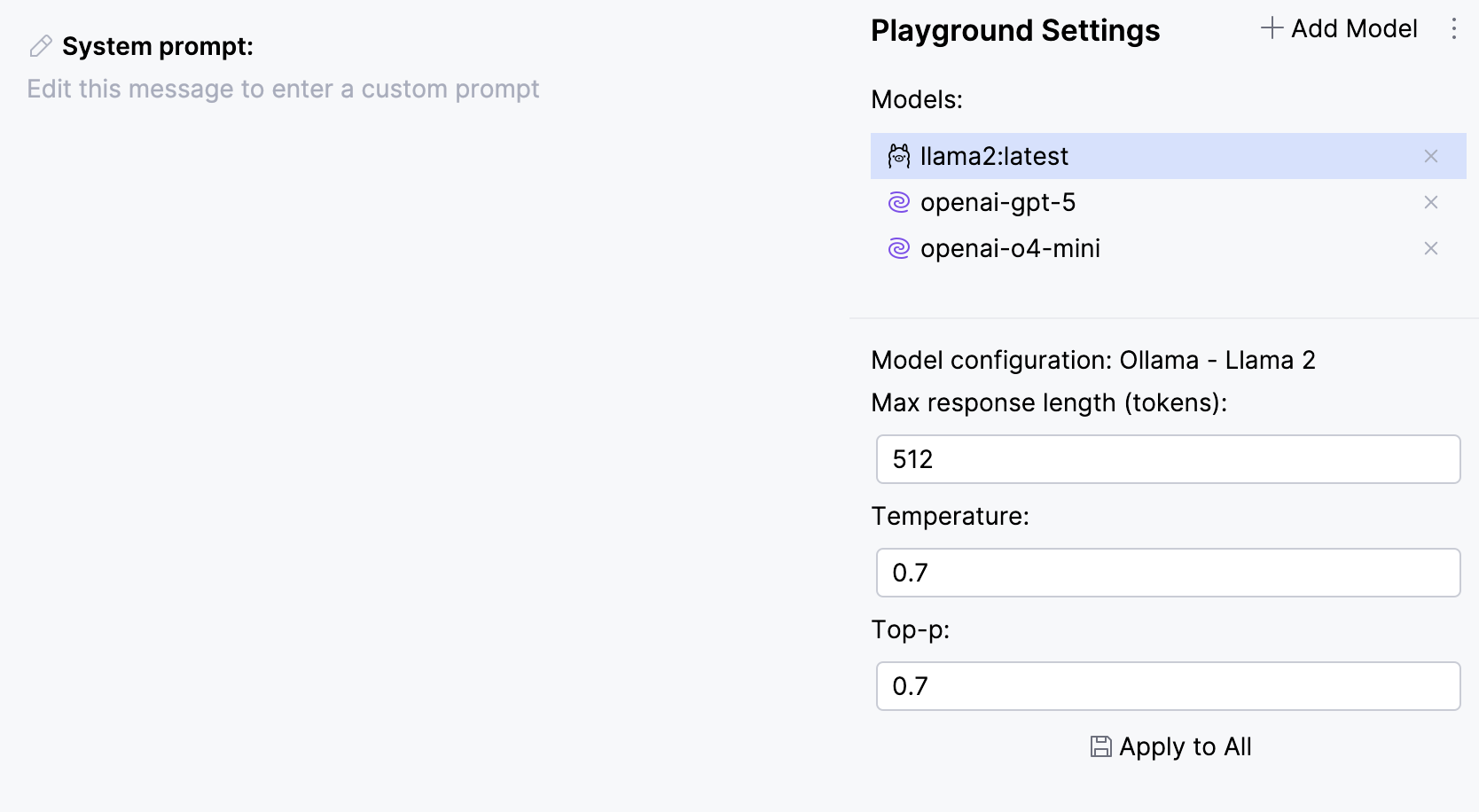 Customize prompt settings Customize prompt settings
