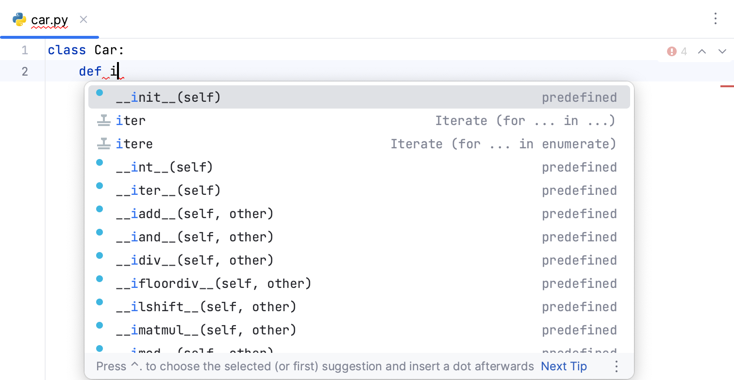 Create class Create class