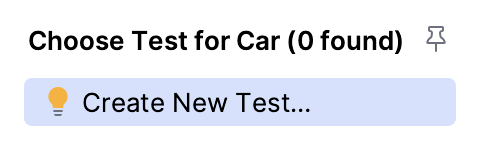 Create a new test Create a new test