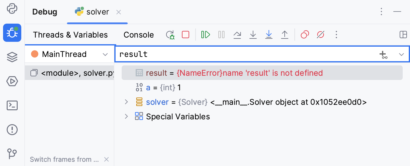Error after adding a watch Error after adding a watch