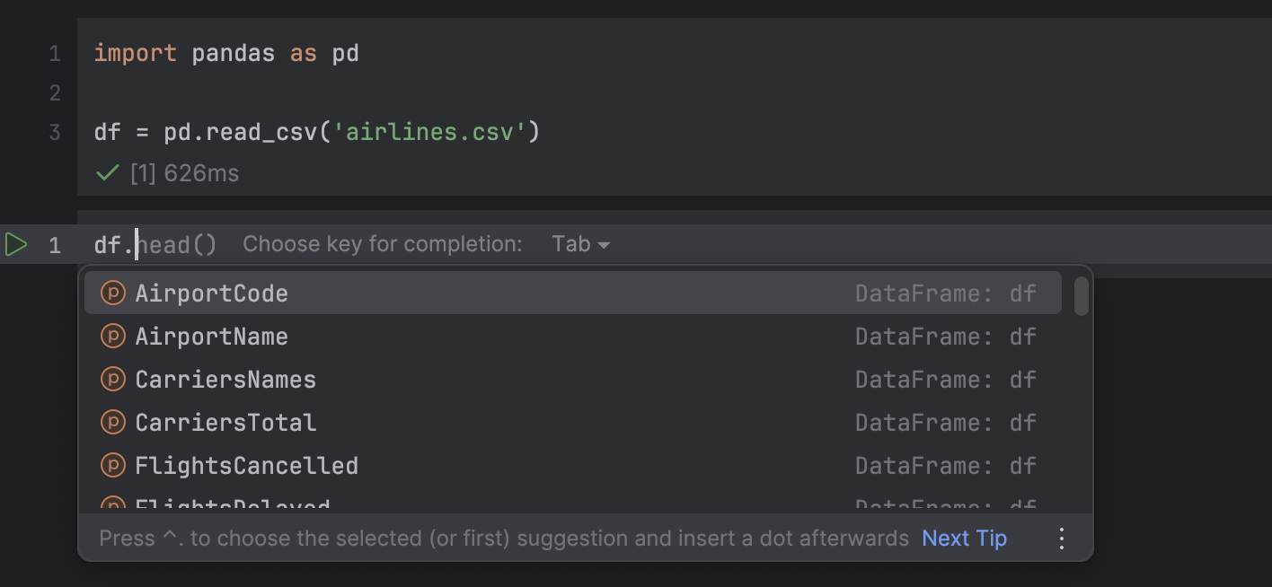 Create and edit Jupyter notebooks | DataSpell Documentation