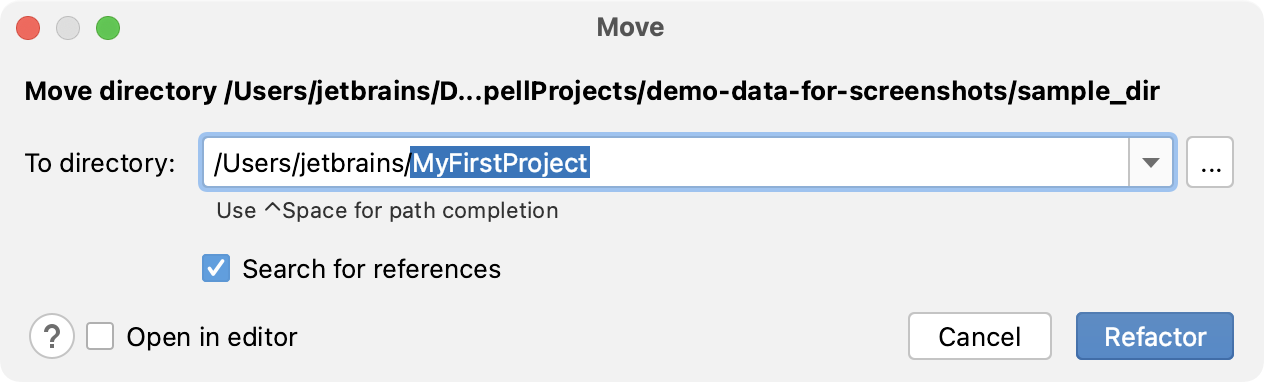 Confirm moving the notebook Confirm moving the notebook