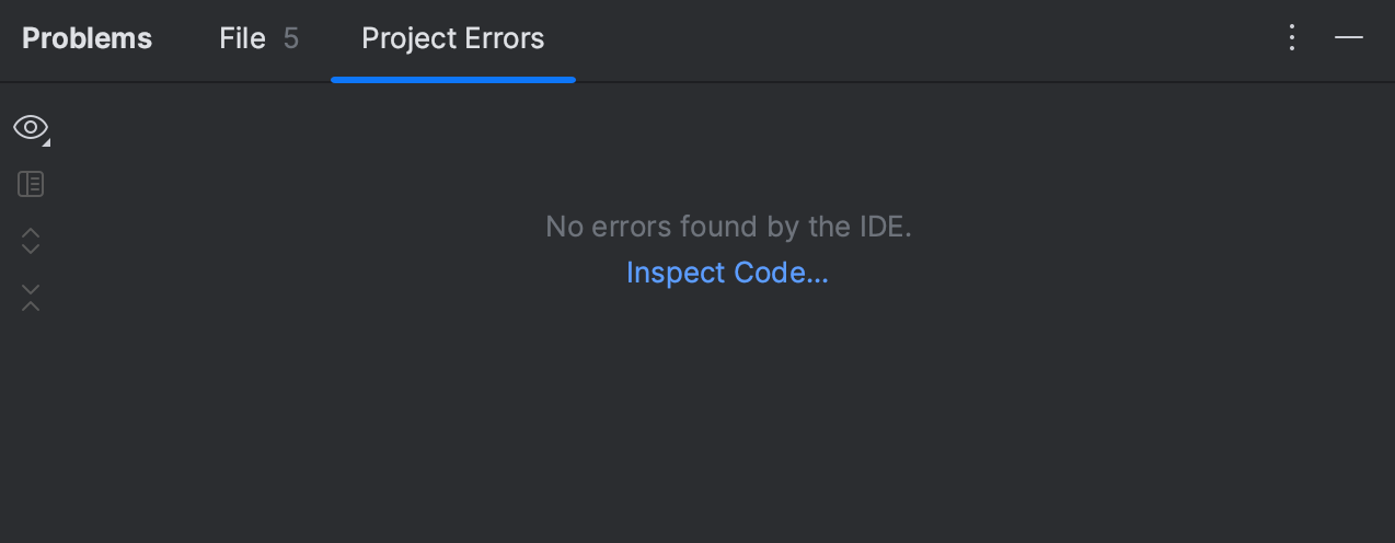 Problems tool window | DataSpell Documentation