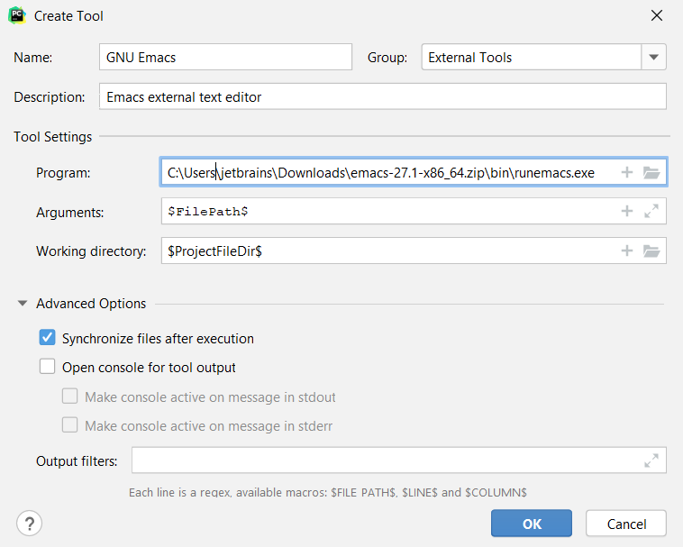 Adding emacs as an external editor on Windows Adding emacs as an external editor on Windows